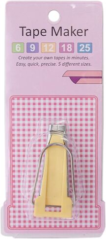 Bias Tape Maker 6mm 9mm 12mm 18mm 25mm 5 Size Tape Maker Tool Quilting Tool for Quilting and Fabric Sewing in Kuwait