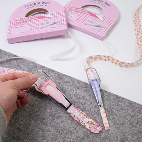 Bias Tape Maker 6mm 9mm 12mm 18mm 25mm 5 Size Tape Maker Tool Quilting Tool for Quilting and Fabric Sewing in Kuwait