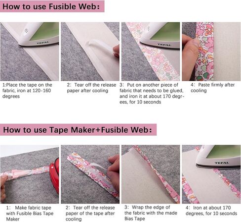 Bias Tape Maker 6mm 9mm 12mm 18mm 25mm 5 Size Tape Maker Tool Quilting Tool for Quilting and Fabric Sewing in Kuwait