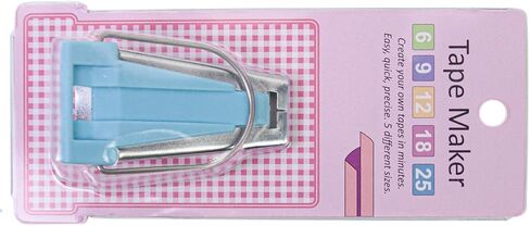 Bias Tape Maker 6mm 9mm 12mm 18mm 25mm 5 Size Tape Maker Tool Quilting Tool for Quilting and Fabric Sewing in Kuwait