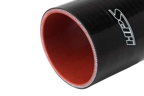 HPS HTSC-238-BLK خرطوم توصيل مستقيم مقوى من السيليكون بدرجة حرارة عالية 4 طبقات، أقصى ضغط 100 رطل لكل بوصة مربعة، طول 3 بوصات، معرف 2-3/8 بوصة، أسود in Kuwait