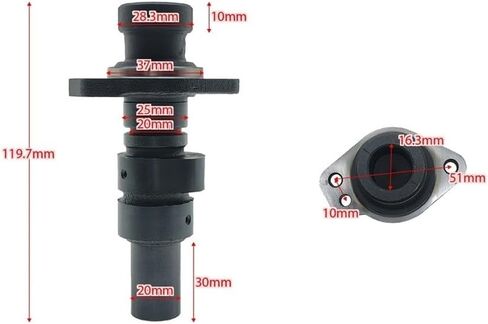 Cam Shaft for Suzu DR650 DR650RE DR650S DR650SE DR650SM DR650RSE DR 650 R S 1990-1996 12711-12D00 SP44B(Camshaft-25mm) in Saudi Arabia