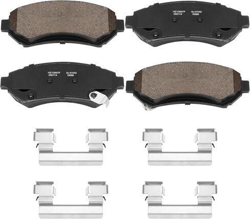 Front Ceramic Brake Pads with Hardware Kit for Honda 2009-2020 Fit, 2011-2015 CR-Z in Saudi Arabia