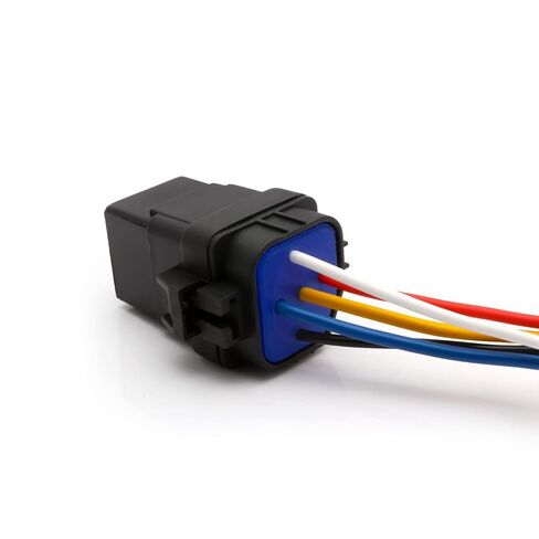 x xotic tech 1PC 12V 5-Pin SPDT 30/40 Amp Bosch Style Waterproof Flasher Relay Automotive Marine Harness Socket for Cars Boats in Saudi Arabia