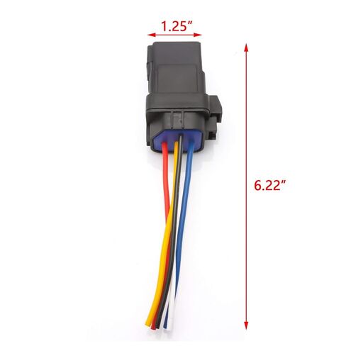 x xotic tech 1PC 12V 5-Pin SPDT 30/40 Amp Bosch Style Waterproof Flasher Relay Automotive Marine Harness Socket for Cars Boats in Saudi Arabia
