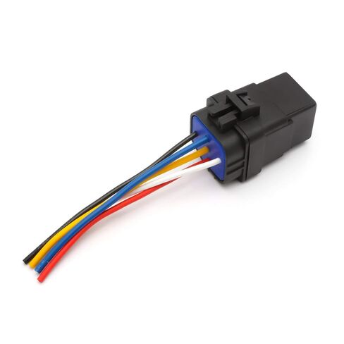 x xotic tech 1PC 12V 5-Pin SPDT 30/40 Amp Bosch Style Waterproof Flasher Relay Automotive Marine Harness Socket for Cars Boats in Saudi Arabia
