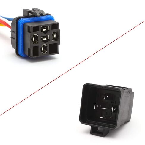x xotic tech 1PC 12V 5-Pin SPDT 30/40 Amp Bosch Style Waterproof Flasher Relay Automotive Marine Harness Socket for Cars Boats in Saudi Arabia