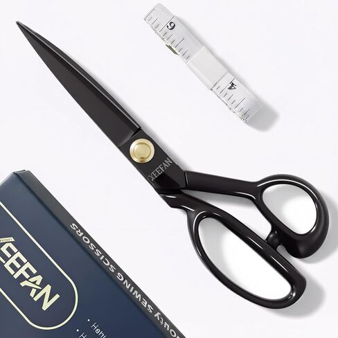 Fabric Scissors 9 Inch Professional Sewing Shears for Fabric,Cloth Cutting Sharp Heavy Duty Scissors Large High Carbon Steel Tailor Shears for Home Office School (9 inch) in Saudi Arabia