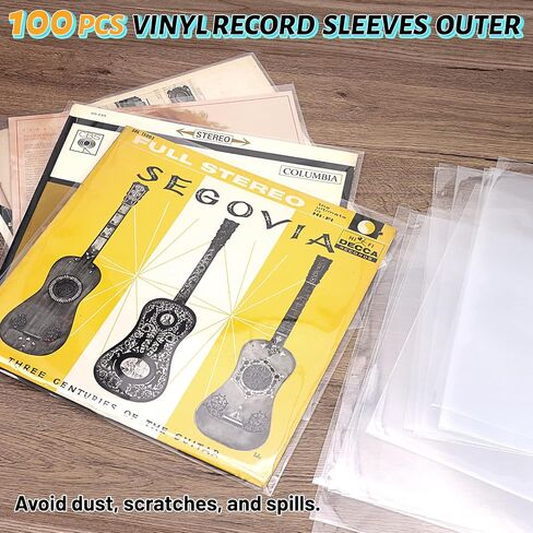 2 Pcs Vinyl Record Storage Box with Lock, Fireproof Water Resistant 13 Inch Record Organizer Storage Hold 100+ 12" Vinyl Albums Crate with Lid Handles Record Collection File Holder Box Collapsible in Saudi Arabia
