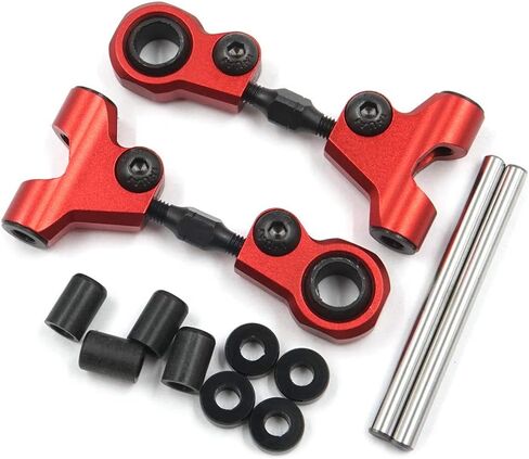 Yeah Racing TATT-036RD Alum Front Upper Arm Set Red : Tamiya TT-01/ TT-01E in Kuwait