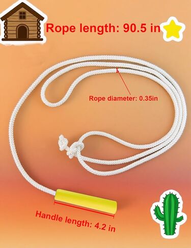 لعبة رعاة البقر للأطفال من URAMAN، لعبة لاسو حبل كيدي للأعمار من 3 إلى 10 سنوات، لعبة غربية للعب خدعة الحبال الممتعة in Kuwait