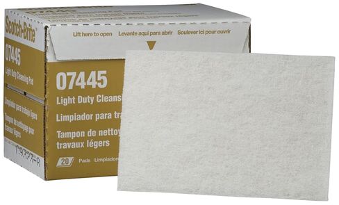 Scotch-Brite Light Cleansing Hand Pad 7445B, 6 in x 9 in, Mild Abrasive Hand Sanding Pad, For Metal, Vinyl, Porcelain and Other Delicate Surfaces, Case of 60 in Saudi Arabia