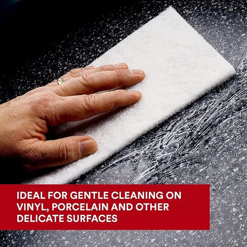 Scotch-Brite Light Cleansing Hand Pad 7445B, 6 in x 9 in, Mild Abrasive Hand Sanding Pad, For Metal, Vinyl, Porcelain and Other Delicate Surfaces, Case of 60 in Saudi Arabia