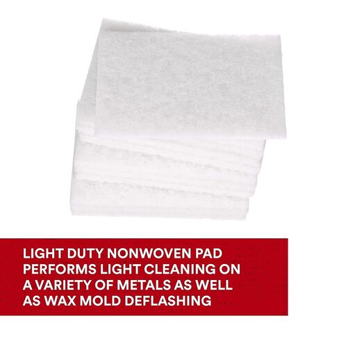 Scotch-Brite Light Cleansing Hand Pad 7445B, 6 in x 9 in, Mild Abrasive Hand Sanding Pad, For Metal, Vinyl, Porcelain and Other Delicate Surfaces, Case of 60 in Saudi Arabia