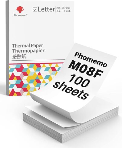 Phomemo G100 Ultra-Fast Portable Printer & 100 Sheets Folded 8.5 x 11 Inch Thermal Paper, Wireless Bluetooth Compact Small Lightweight Printer 500g - Upgrade (2025) in Saudi Arabia