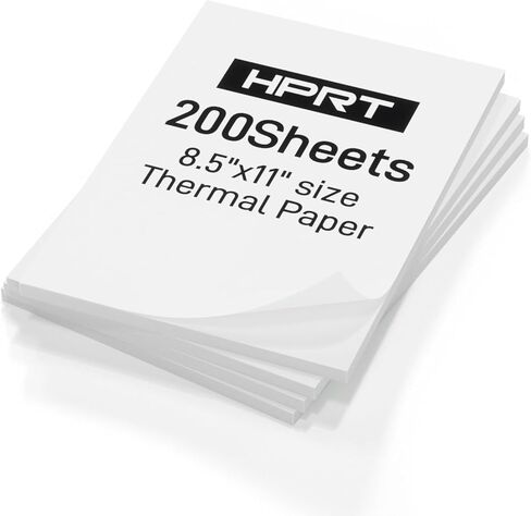 طابعة HPRT MT610 Pro المحمولة اللاسلكية للسفر و200 ورقة ورق حراري بحجم الحروف الأمريكية in Saudi Arabia