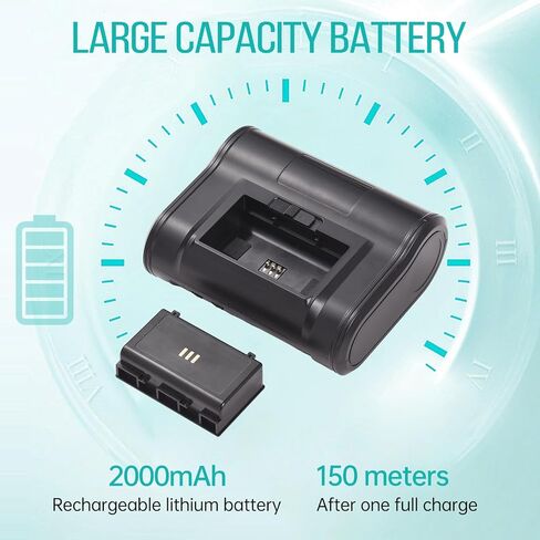Walfront Thermal Receipt Printer 4in Wireless BT USB Connection POS Printer 70mm / s Fast Printing 203dpi Resolution for Retail Market Delivery Tickets in Saudi Arabia