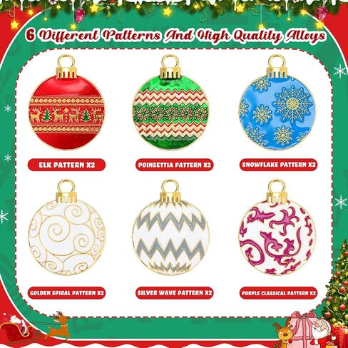 WILLBOND Christmas Ball Napkin Rings Set of 12 Christmas Napkin Rings Holders for Christmas Table Decoration Accessories, Dinner Parties, Weddings, Thanksgiving in Saudi Arabia