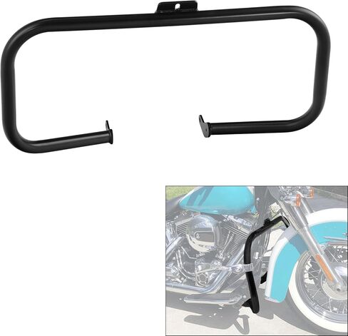 Green-L Chrome Mustache Engine Guard Highway Crash Bar Fit for Harley Heritage Softail Classic FLSTC 2000-2017 in Saudi Arabia