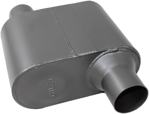 Northeastern Exhaust | Stainless Steel Performance Universal Muffler with 2.3" ID 2.45" OD | Automotive Replacement Part in Saudi Arabia