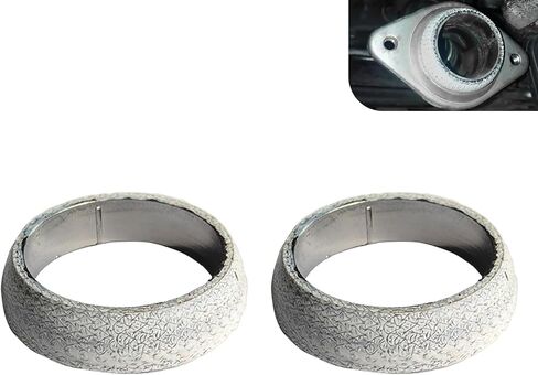 قطعتان من حشوات مشعب العادم، حشية مشعب عادم محكمة الغلق مقاس 2.36 بوصة من الجرافيت التلقائي، حشوات مشعب عادم السيارة مانعة للتسرب، حشوات شفة عادم بديلة عالمية (65 مم) in Kuwait