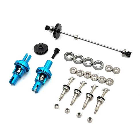RC Models Parts for WLtoys 284131 K969 K979 K989 K999 P929 P939 1/28 RC Car Parts Metal Upgrade Gear Differential Drive Shaft Bearing(Silver) in Saudi Arabia