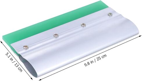 Housoutil Rubber Squeegee Screen Printing Squeegee Blade Handheld Vinyl Scraper Tool Aluminum Handle for Graphic Textile Applications Random Color in Saudi Arabia
