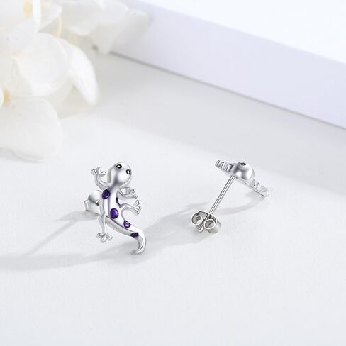 Animal Earrings Sterling Silver Snake/Swan/Octopus/Rabbit/Whale/Dragonfly/Goat/Fox/Antler Deer Studs Earrings Jewelry Gifts for Women Girls Hypoallergenic in Saudi Arabia