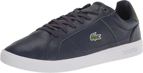 حذاء Lacoste الرياضي الرجالي من أوروبا، أبيض/كحلي/أحمر، 12.5 in Saudi Arabia