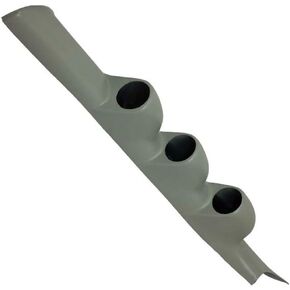 حامل قياس عمود ثلاثي باللون الرمادي GlowShift متوافق مع Acura RSX 2002-2006 - لون مطابق للمصنع - بلاستيك ABS - مثبت (3) مقاييس 2-1/16 بوصة (52 مم) على عمود A للمركبة in Kuwait