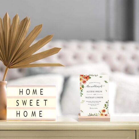 6 PCS 3.9Inch Wood Place Card Holders, Table Number Holders, Wooden Picture Wooden Card Holder for Wedding, Ceremony, Home, Party, Decoration, Holders, Events in Kuwait