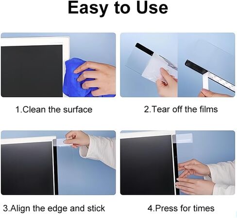 Monitor Memo Board, Acrylic Transparent Message Memo Side Board, Computer Sticky Note Holder for Women Men, Home Desktop Supplies, Office Desk Accessories, Left in Saudi Arabia
