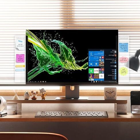 Monitor Memo Board, Acrylic Transparent Message Memo Side Board, Computer Sticky Note Holder for Women Men, Home Desktop Supplies, Office Desk Accessories, Left in Saudi Arabia