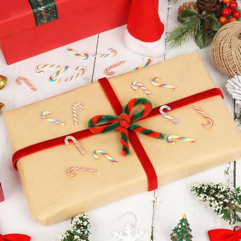 80 Pcs Mini Christmas Candy Canes for Crafts, 1.18 Inch Plastic Christmas Cane Miniatures, Fake Candy Canes Decorations for DIY Xmas Tree, Gifts, Cake in Saudi Arabia