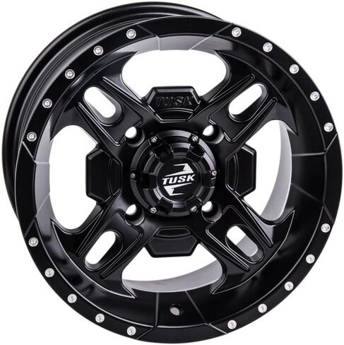 تاسك 4/156 عجلة مسننة 14x7 5.0 + 2.0 أسود غير لامع لـ Kawasaki Mule Pro-DX 1000 EPS 2016-2022 in Saudi Arabia