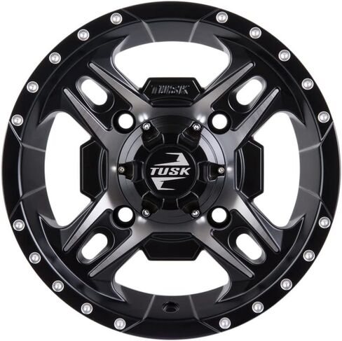 عجلة TUSK 4/156 Beartooth 14x7 5.0 + 2.0 آلية/أسود لـ Kawasaki Mule Pro-FX 1000 HD Edition 2024 in Kuwait
