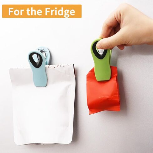 4 Pcs Notes Clips for Fridge Chip Clips Magnetic for Food Multicolor in Saudi Arabia