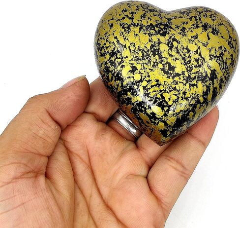 5MOONSUN5's Handcrafted Engraved Heart Urn Keepsake Cremation Urn for Human pet Ashes Engraved Urn Heart Shaped Perfect for Adults & Infants Honor Your Loved One. Comes with Brass Stand & Premium Box in Saudi Arabia