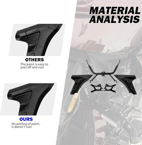 مجموعة دعامات دعم لوحة جانبية للدراجة النارية HDBUBALUS مناسبة لملحقات Harley CVO Road Glide FLTRXSE 2023-2025 CVO Road Glide ST FLTRXSTSE 2024-2025 باللون الأسود اللامع in Saudi Arabia