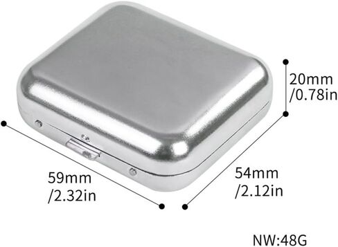 Mini Portable Ashtray – Stylish Square Silver Cigarette Ashtray, High-End Japanese Design, Perfect for On-the-Go Use in Saudi Arabia
