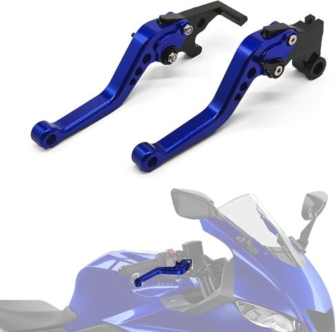 GUNTA Clutch Brake Lever Aluminum CNC Adjustable Motorcycle for YZF R3 2015-2022 MT-03 2018-2022 MT-15 2021 (Black) in Saudi Arabia