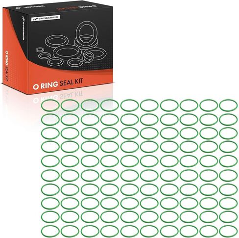A-Premium Universal AC System Repair Kit, Exact ID (14.99±0.23mm) Exact CS (1.78±0.08mm), HNBR, 100Pcs in Saudi Arabia