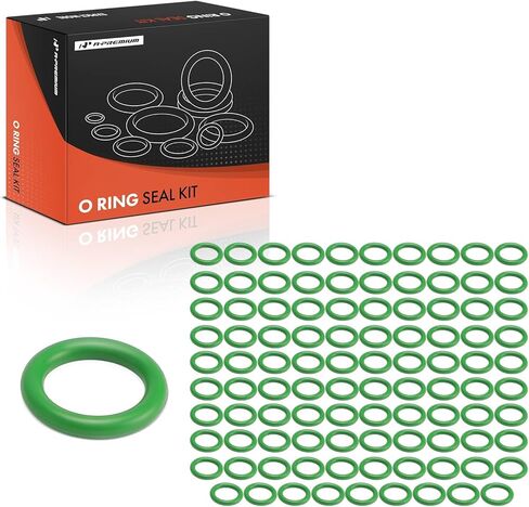 A-Premium Universal AC System Repair Kit, Exact ID (7.62±0.13mm) Exact CS (1.78±0.08mm), HNBR, 100Pcs in Saudi Arabia