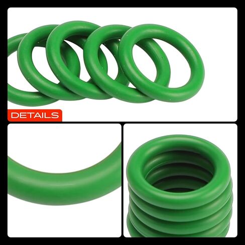 A-Premium Universal AC System Repair Kit, Exact ID (7.62±0.13mm) Exact CS (1.78±0.08mm), HNBR, 100Pcs in Saudi Arabia