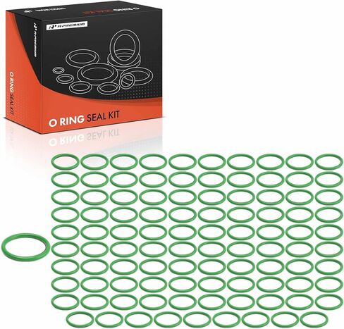 A-Premium Universal AC System Repair Kit, Exact ID (22.00±0.25mm) Exact CS (2.40±0.08mm), HNBR, 100Pcs in Saudi Arabia