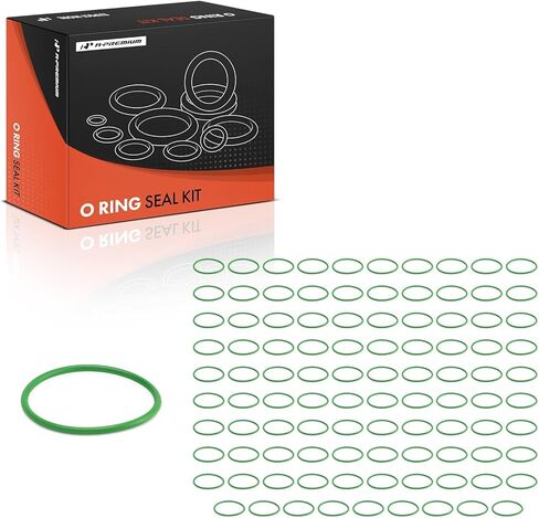 A-Premium Universal AC System Repair Kit, Exact ID (29.82±0.30mm) Exact CS (1.78±0.08mm), HNBR, 100Pcs in Saudi Arabia