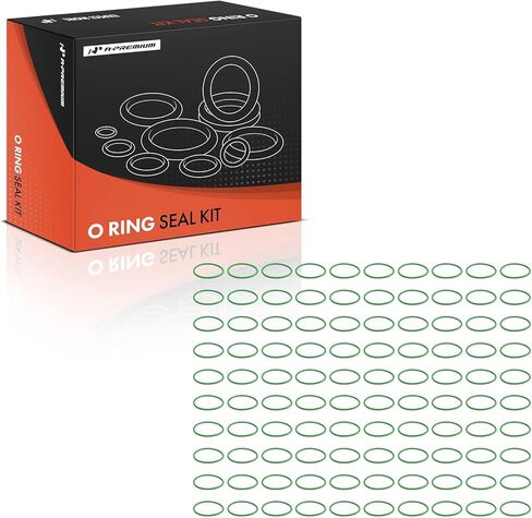 A-Premium Universal AC System Repair Kit, Exact ID (29.82±0.30mm) Exact CS (1.78±0.08mm), HNBR, 100Pcs in Saudi Arabia