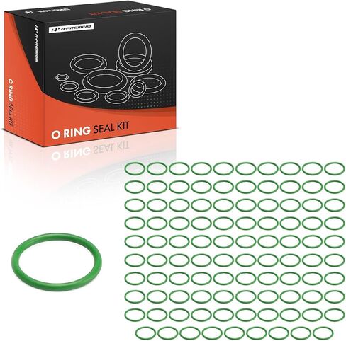 A-Premium Universal AC System Repair Kit, Exact ID (16.76±0.23mm) Exact CS (1.78±0.08mm), HNBR, 100Pcs in Saudi Arabia