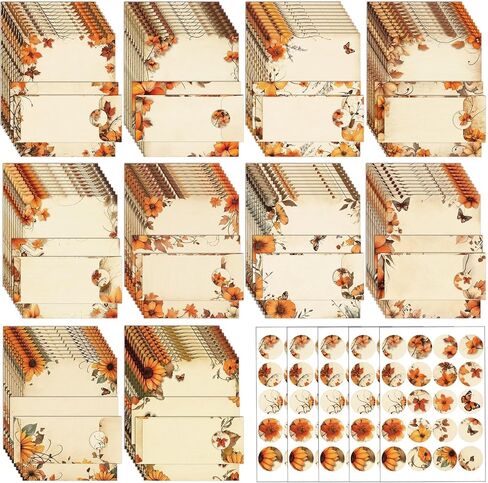 250Pcs Watercolor Stationery Paper and Envelope Set with 100 Letterhead Papers and 50 Envelopes, 10 Design for Letter Writing Invitations Computer Holidays Party Notes, 8.5x11 Inch-Lined in Saudi Arabia