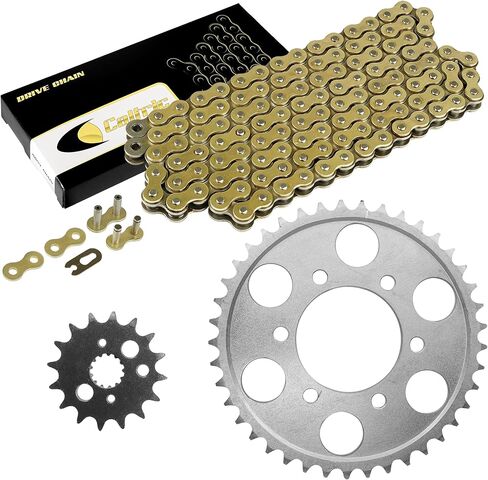 Caltric Drive Chain and Sprockets Kit Compatible With Kawasaki ZX900 ZX 900 Ninja ZX9R 1998 1999 2000 2001 in Saudi Arabia